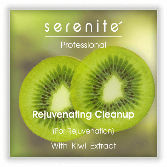 kiwi facial cleanup kit for beauty parlours - serenite rejuvenating cleanup