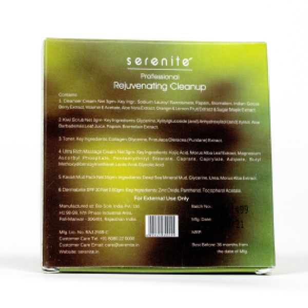 Rejuvenating facial cleanup kit Serenite Professional