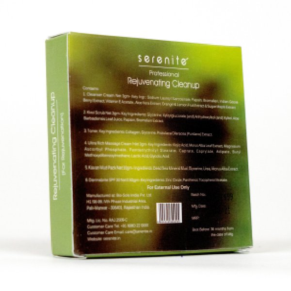 Rejuvenating facial cleanup kit Serenite Professional