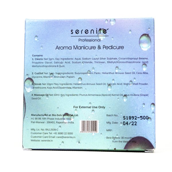 Aroma Manicure Pedicure Kit Serenite Professional