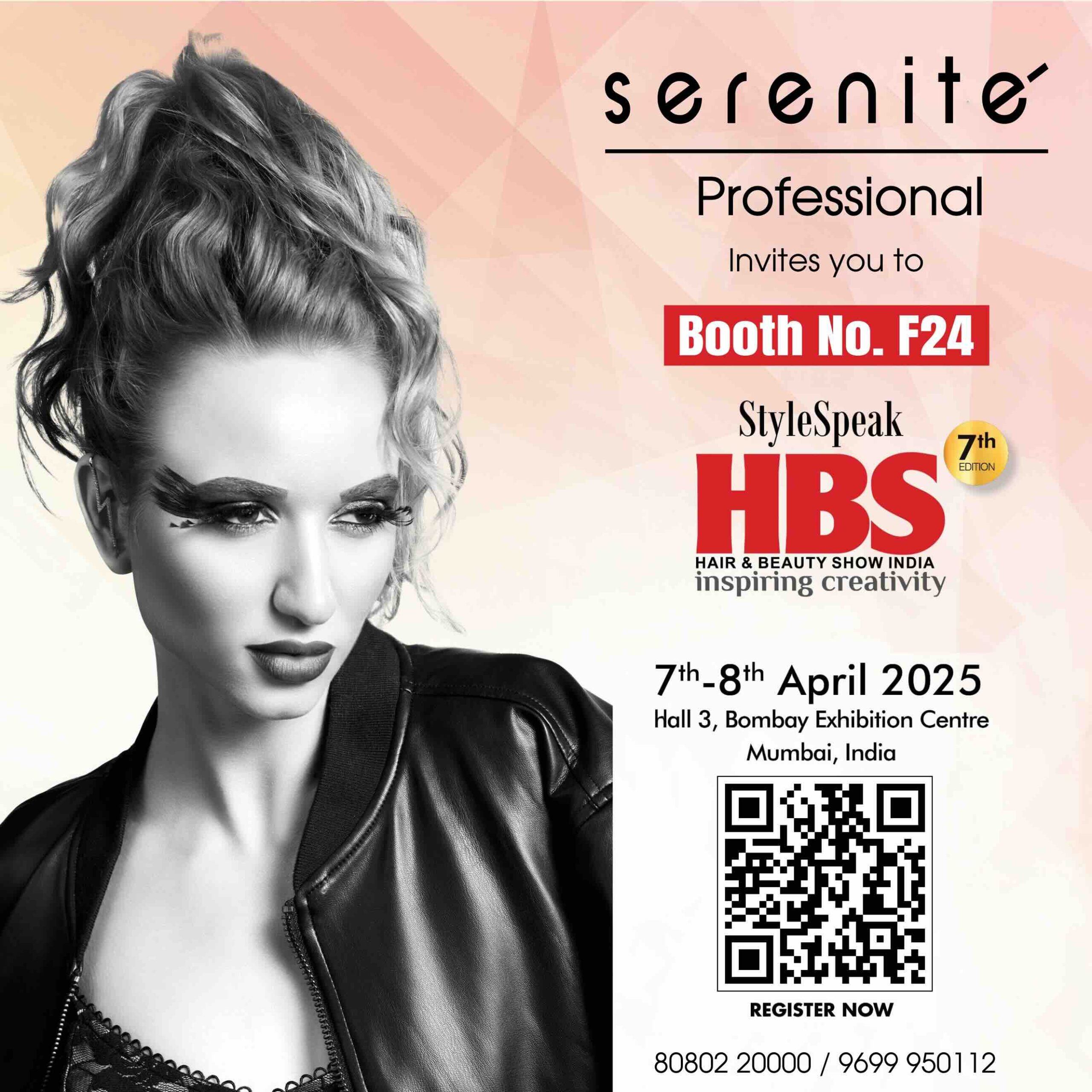 HBS Exhibition 2025 India Serenite Invites - Serenite Professional HBS India Exhibition for Beauty Professionals