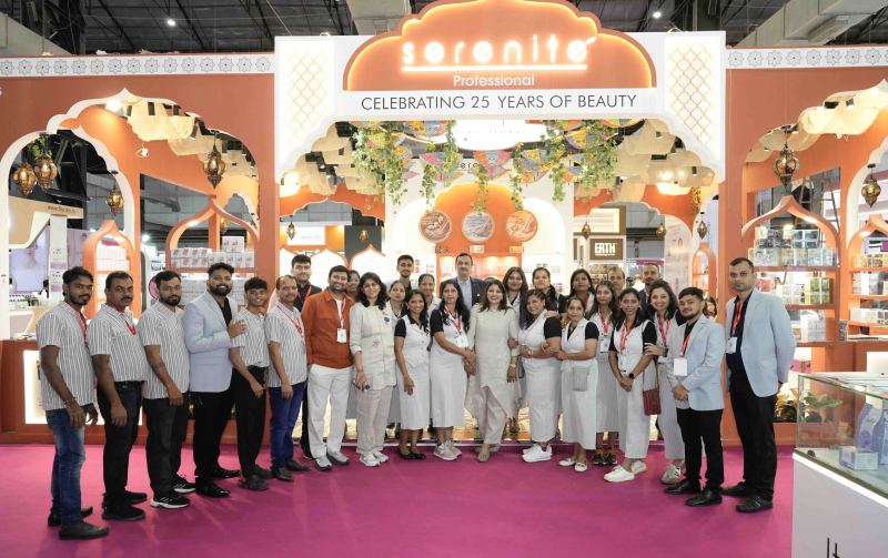 Serenite Professional team at Booth No. 325, Professional Beauty India Mumbai 2026